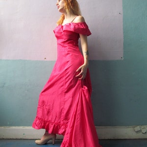 Vtg Flamenco Train Dress / Ball Gown image 3