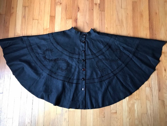 Vtg 40s 50s Wool Felt / Full Circle Skirt - image 4