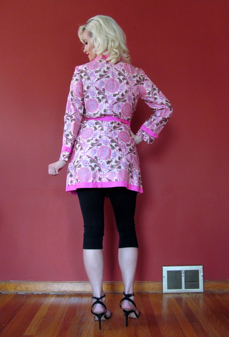 Vtg 60s Silk Jacket / Neiman Marcus image 4