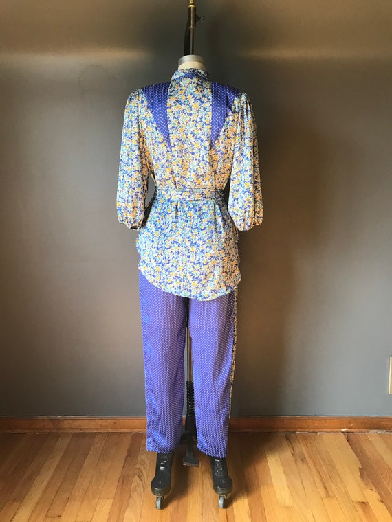 Vtg 80s Diane Freis / Three Piece Pant Outfit - image 2