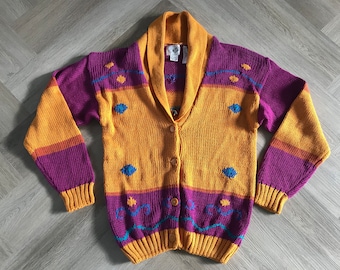 Vtg 90s Cardigan Sweater