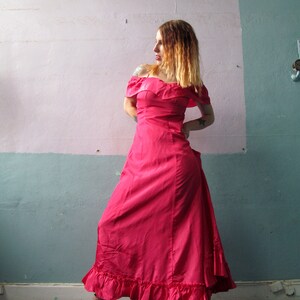 Vtg Flamenco Train Dress / Ball Gown image 4