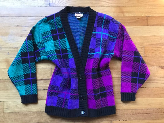 Vtg 80s Cardigan Sweater - image 6