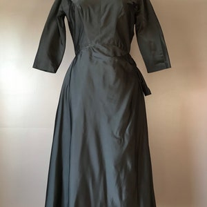 Vtg 50s Black Party Dress image 3