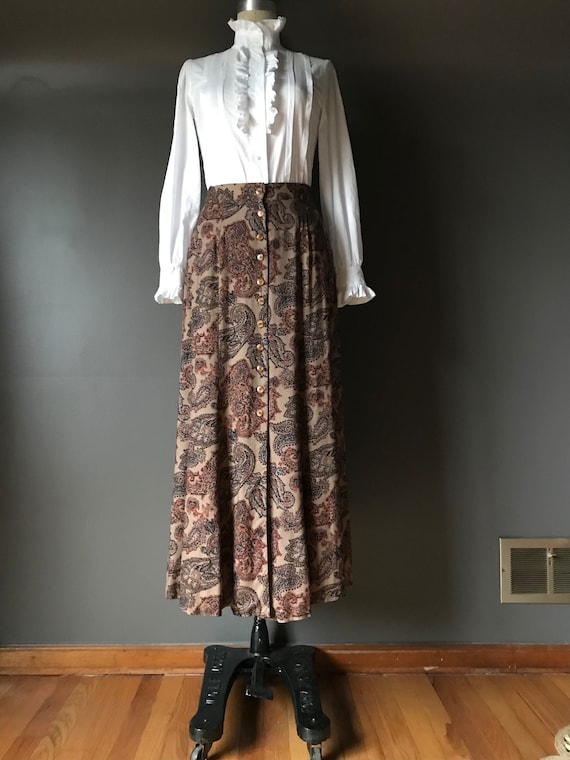 Vtg 90s Express Skirt / Button Front