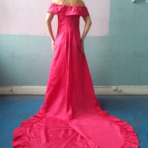 Vtg Flamenco Train Dress / Ball Gown image 7