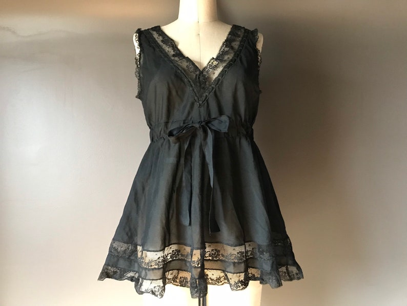 VTG Christian Dior noir nuisette nounours image 9