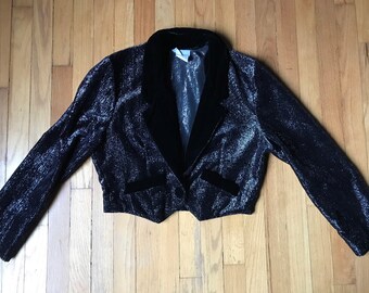 crop tuxedo jacket
