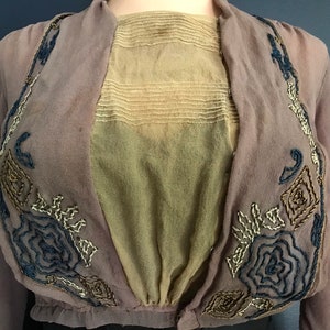 Antique Victorian Edwardian Sheer Blouse Top image 4