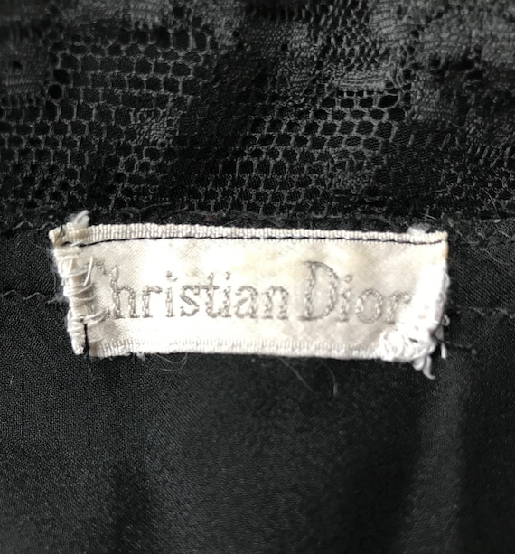 Vtg Christian Dior Black Babydoll Teddy - image 10