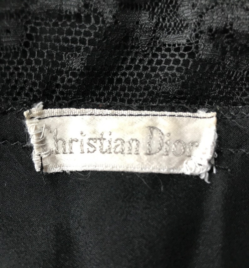 VTG Christian Dior noir nuisette nounours image 10