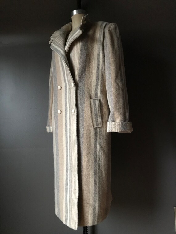 Vtg 70s 80s Wool Blend Overcoat - image 6