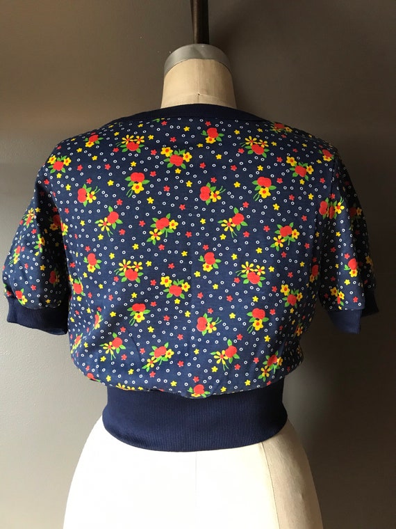 Vtg 70s Darling Crop Top Shirt - image 5