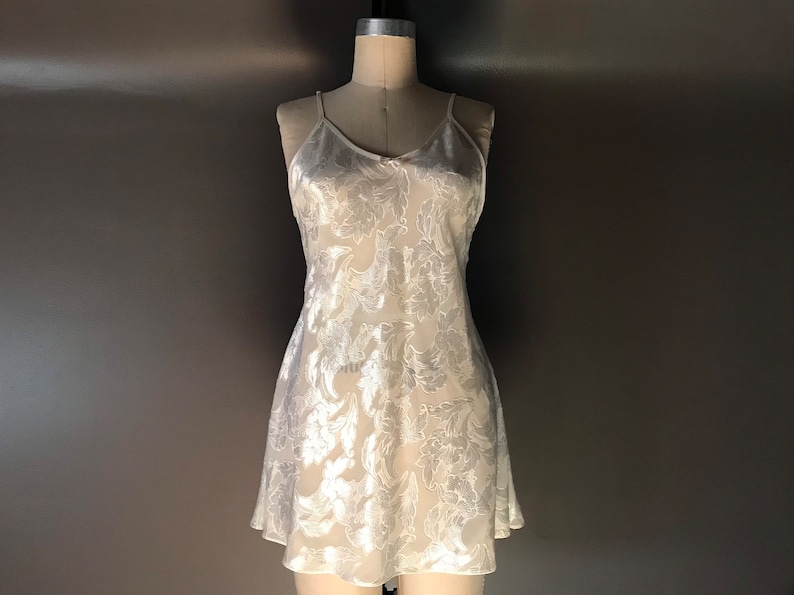 Vtg 90s Fredericks of Hollywood Babydoll Slip Dress image 1