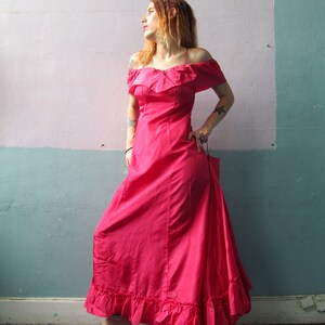 Vtg Flamenco Train Dress / Ball Gown image 5