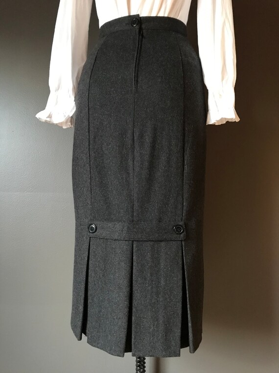 Vtg 80s Forenza Wool Blend Skirt - image 5
