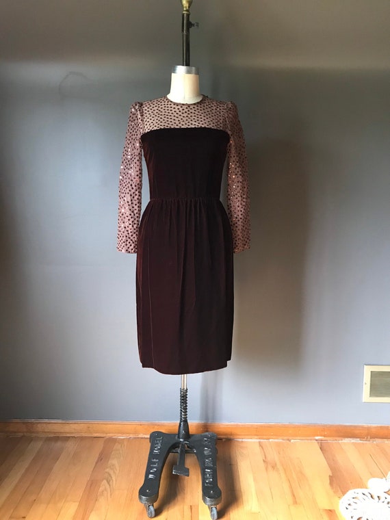Vtg 70s 80s Bill Blass Cocktail Dress