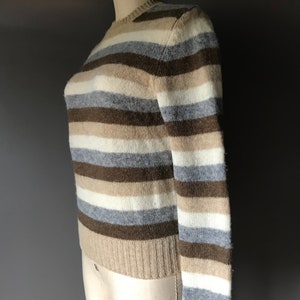 Vtg Braemar Earth Tone Striped Sweater / Scottish Shetland Wool image 6