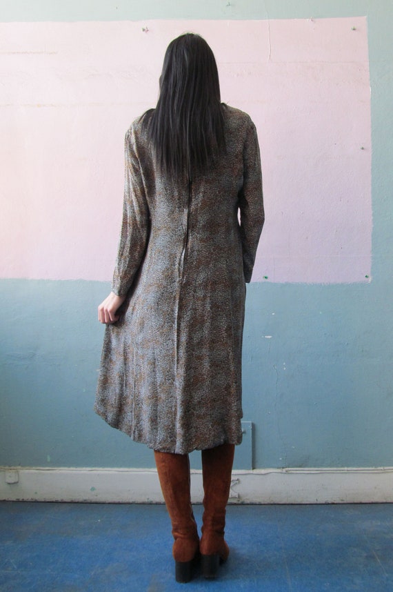Vtg 70s Silk Dress / Elizabeth Arden - image 5