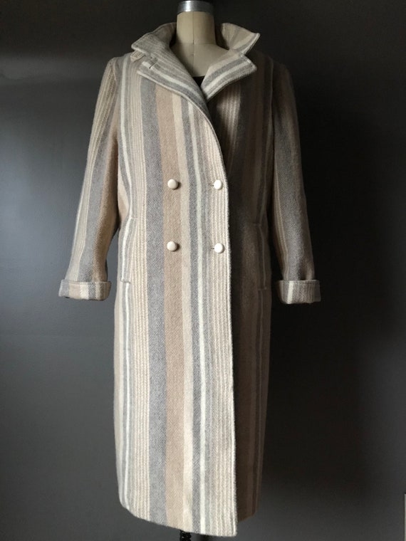 Vtg 70s 80s Wool Blend Overcoat - image 2