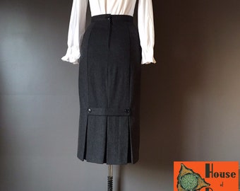 Vtg 80s Forenza Wool Blend Skirt