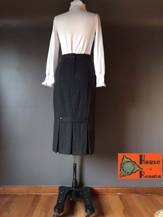 Vtg 80s Forenza Wool Blend Skirt
