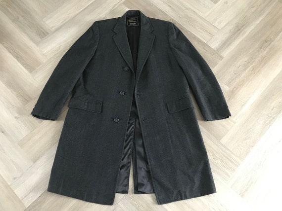 Vtg 60s Cashmere Twill Overcoat - image 2