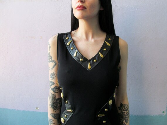 Vtg 90s Studded Dress / Warrior Princess - image 7