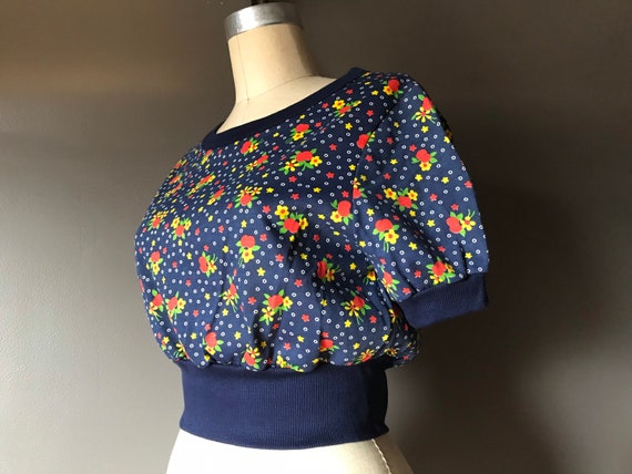 Vtg 70s Darling Crop Top Shirt - image 1