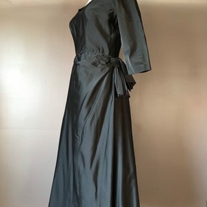 Vtg 50s Black Party Dress image 4