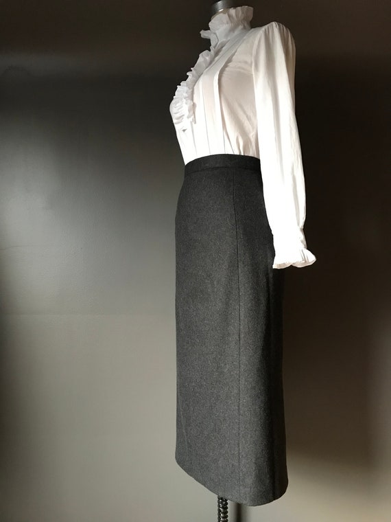 Vtg 80s Forenza Wool Blend Skirt - image 6