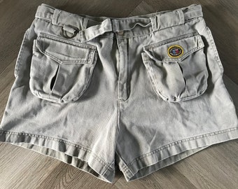 Vtg 90s Safari Cargo Shorts