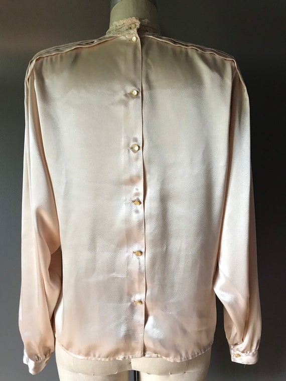 Vtg 80s Does Victorian Blouse - image 5