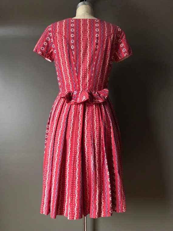 Vtg 50s 60s Dirndl Dress - image 5
