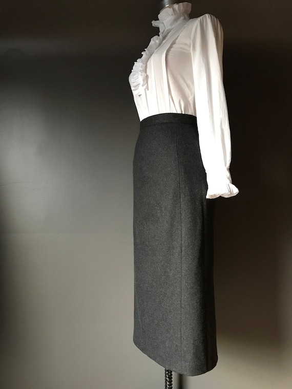 Vtg 80s Forenza Wool Blend Skirt - image 7