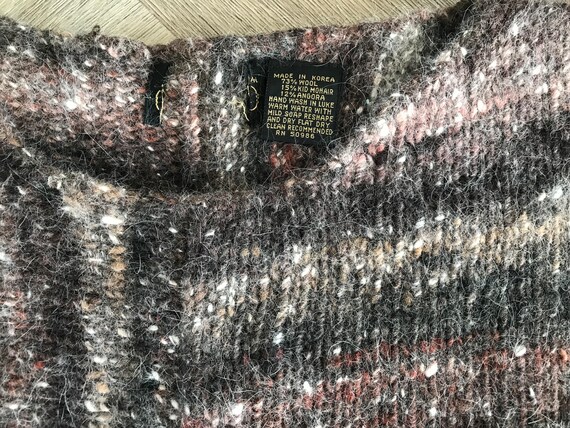 Vtg 80s Mohair Short Sleeve Sweater - image 7