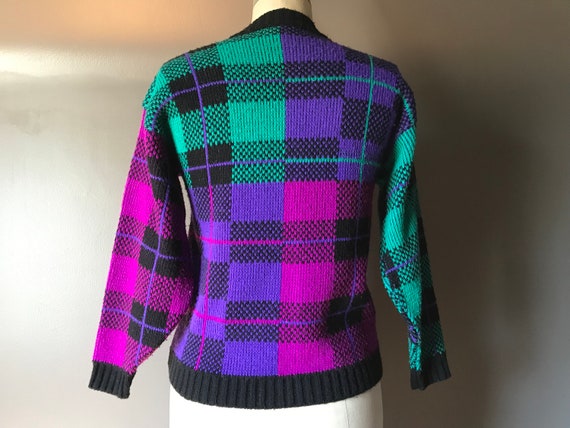 Vtg 80s Cardigan Sweater - image 5