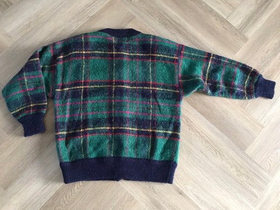 Vtg Jacobson’s Tartan Plaid Cardigan Sweater - image 3