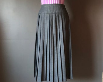 【Anyone more】LeDa Wool Pintuck Long Skirt high-waisted-wool-maxi-