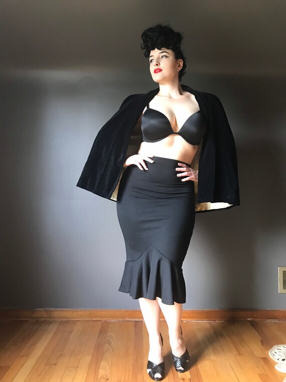 Vtg Antique Edwardian Black Cape / Shrug