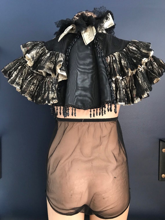 Victorian Neck Ruffle / Antique Shoulder Caplet /… - image 6