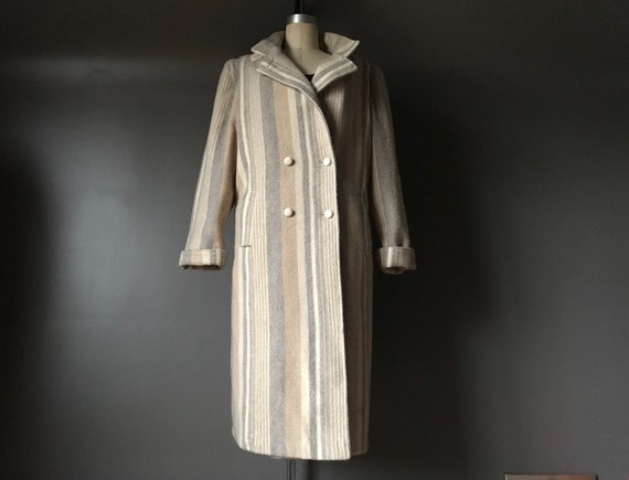 Vtg 70s 80s Wool Blend Overcoat - image 1