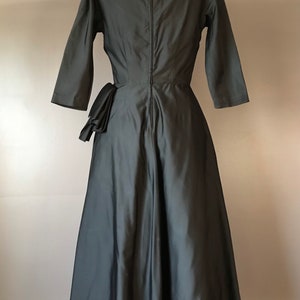 Vtg 50s Black Party Dress image 8