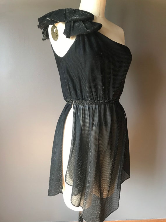 Vtg 70’s 80’s Disco Glam Party Top