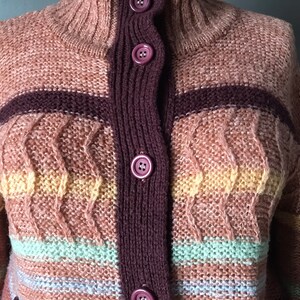 CLASSICS Acrylic Knit Cardigan, Made in USA, Men's XL acrylic navy blue type Vintage Second Hand