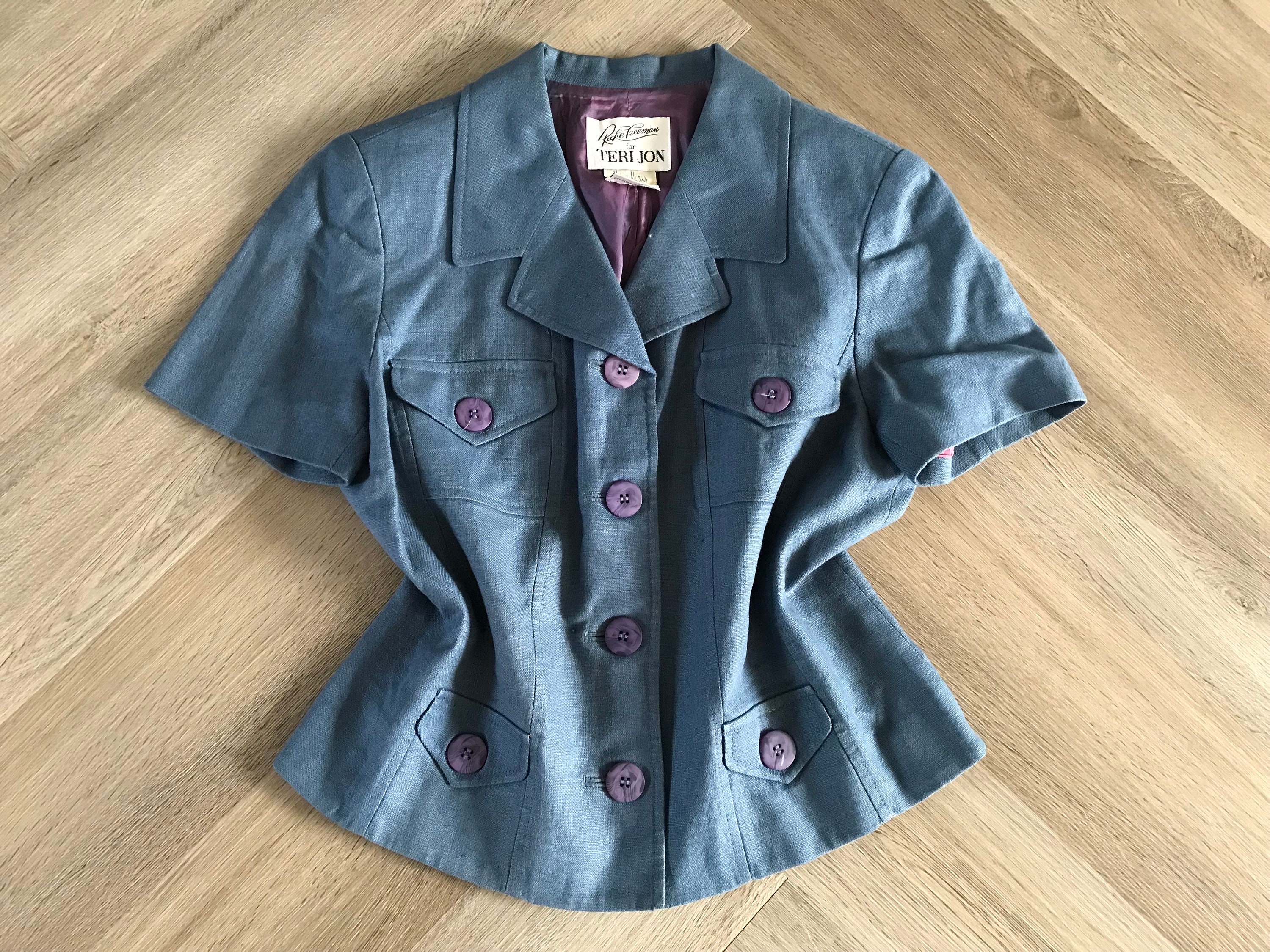 Blazer Femme Teri Jon Taille 8 - Laine Noire, Occasion En Excellent état, Style Professionnel