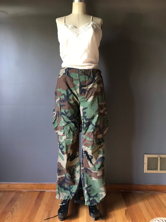 Vtg 80s Camouflage US Army Cargo Pants