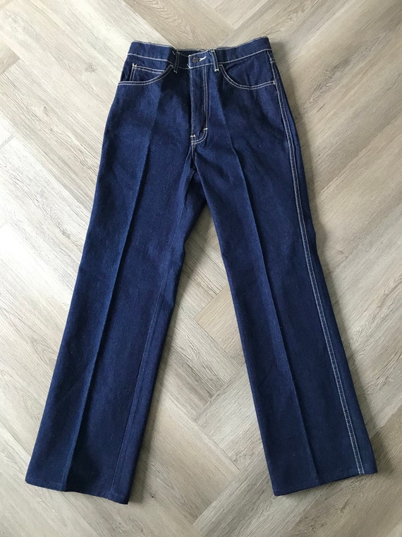 魅了 Vtg 70s Chess King Dark Denim Jeans - Etsy パンツ