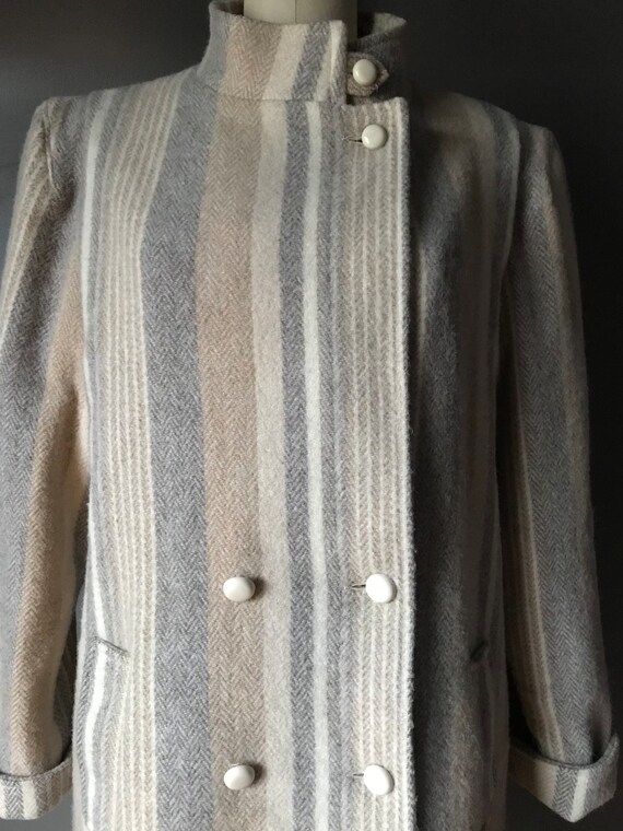 Vtg 70s 80s Wool Blend Overcoat - image 5