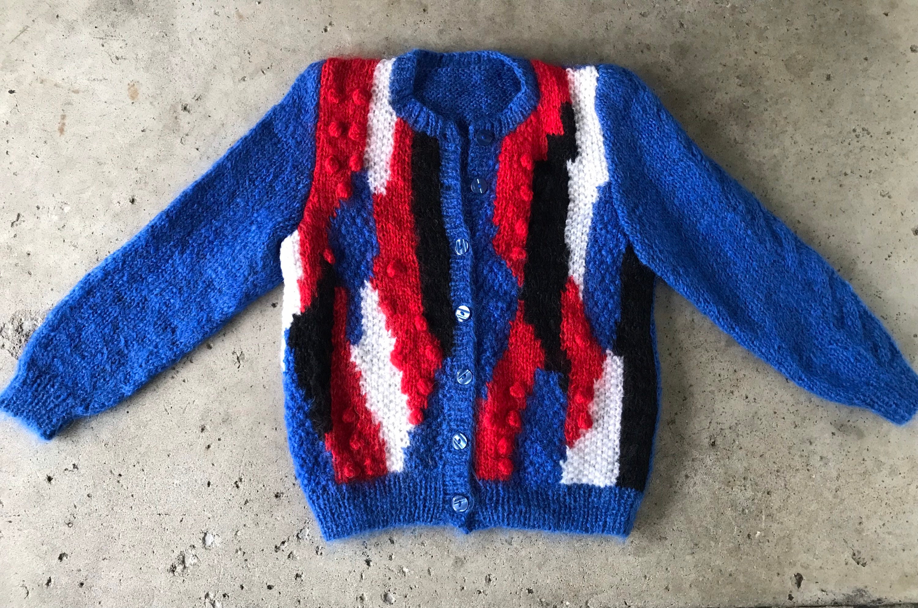 ヴィンテージ 80年代 モヘア カーディガン セーター ニット - Etsy 日本